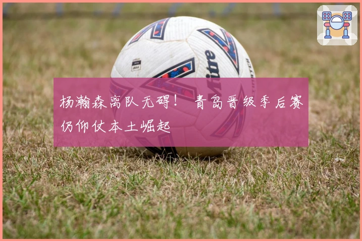 杨瀚森离队无碍！ 青岛晋级季后赛仍仰仗本土崛起